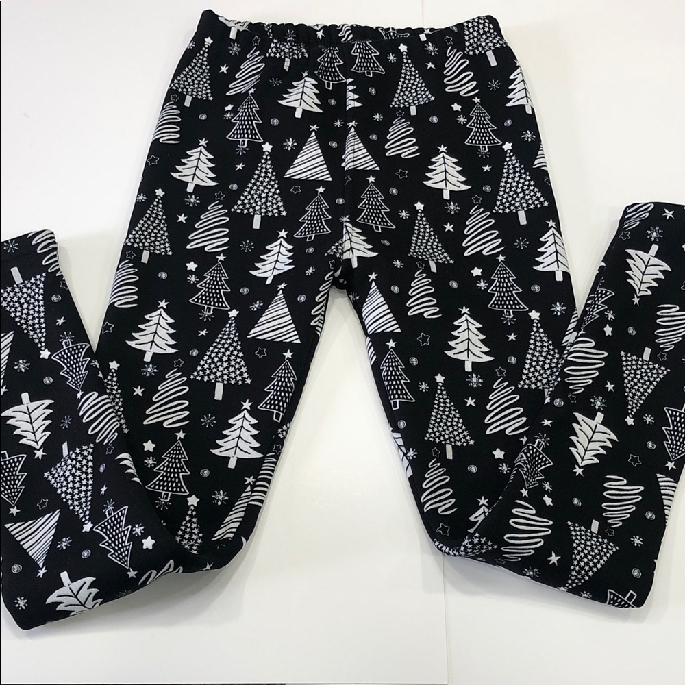 Just Cozy Women’s Fur-Lined Leggings – Size XS – Black & White